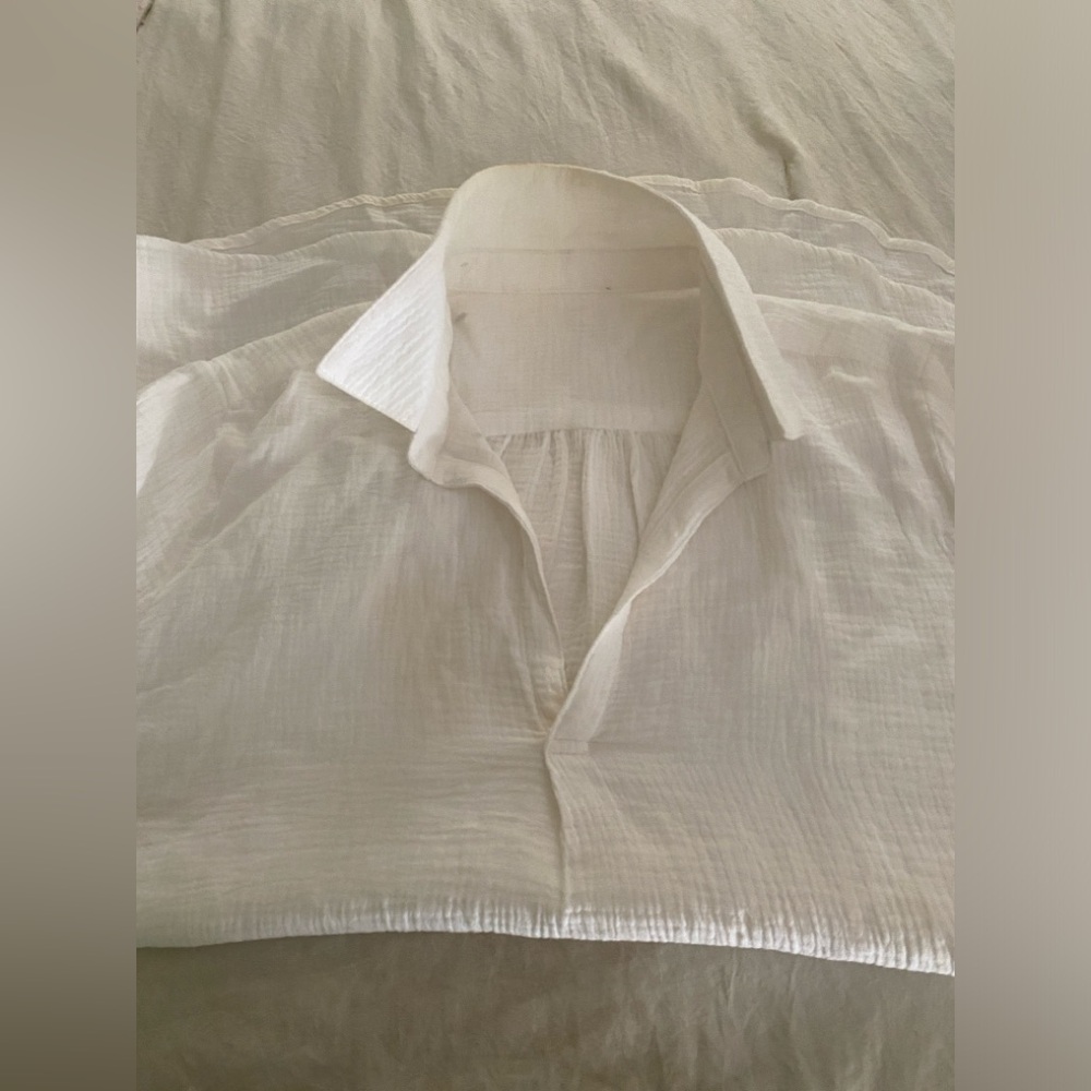 WHITE GAUZE TUNIC